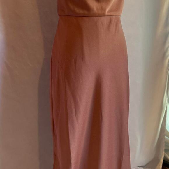 NWOT Bhldn Anthropologie‎ tan and brown gown dress